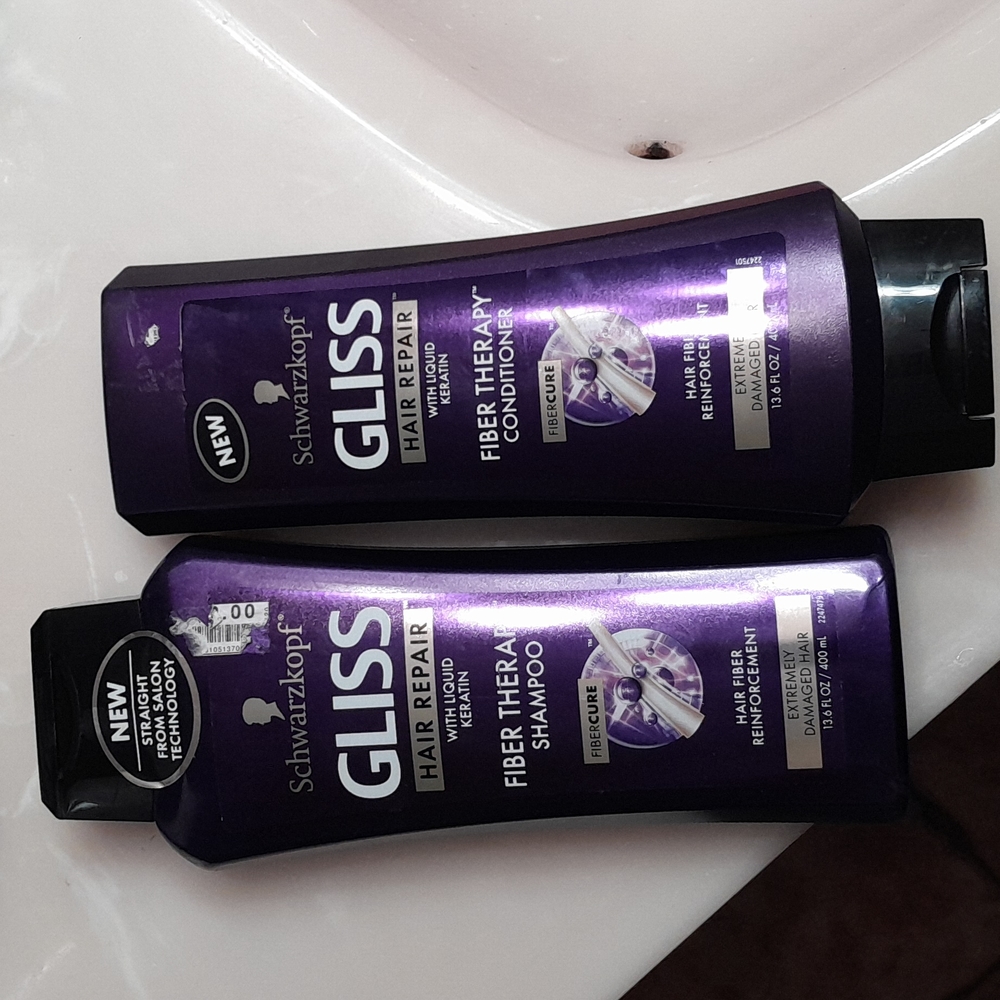 Gliss discontinued fiber therapy shampoo and conditioner set. Hard to find.